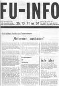 Titelseite: FU-Info 24/1971