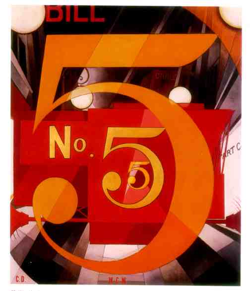 Charles Demuth, I saw the Figure 5 in Gold, 1928