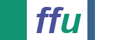 Rechteckiges Logo der Forschungsstelle für Umweltpolitik (ffu in grün/blau)