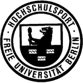 Logo der ZE Hochschulsport (Siegel mit Bär und Fackel)